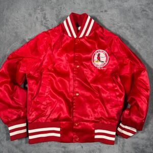 Chalk Line St Louis Cardinals Jacket Kids 6/8 Red Good Vintage Satin Bomber MLB